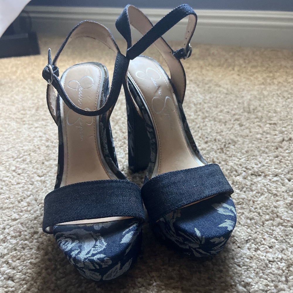 Platform Sandals Blue
